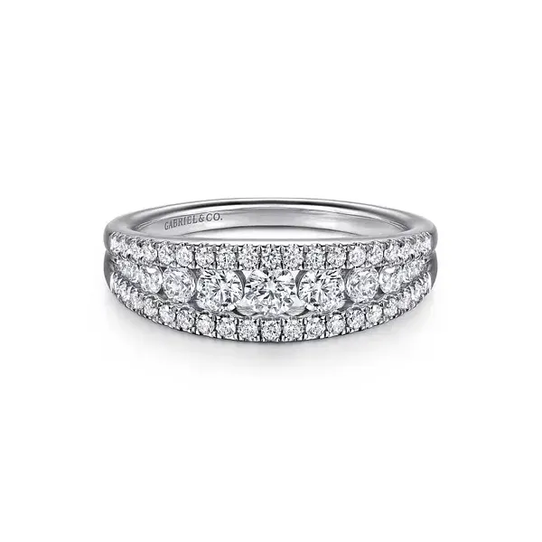 14K White Gold Diamond Anniversary Ring Tipton's Fine Jewelry Lawton, OK