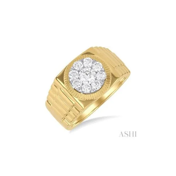 10K Yellow Gold Lovebright Diamond Men's Fashion Ring Tipton's Fine Jewelry Lawton, OK