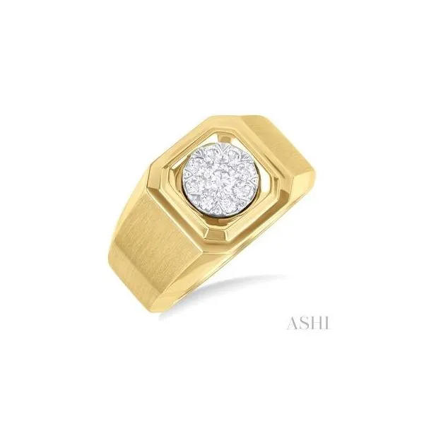 10K Yellow Gold Lovebright Diamond Men's Fashion Ring Tipton's Fine Jewelry Lawton, OK