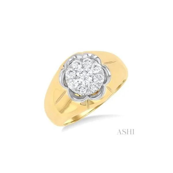 10K Yellow Gold Lovebright Diamond Men's Fashion Ring Tipton's Fine Jewelry Lawton, OK