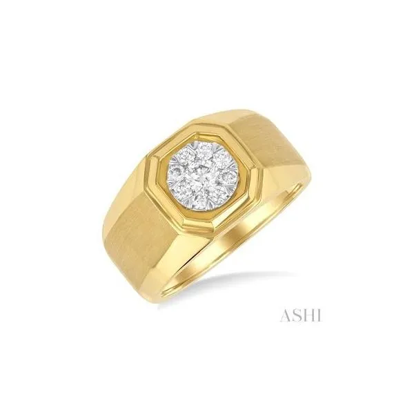 10K Yellow Gold Lovebright Diamond Men's Fashion Ring Tipton's Fine Jewelry Lawton, OK