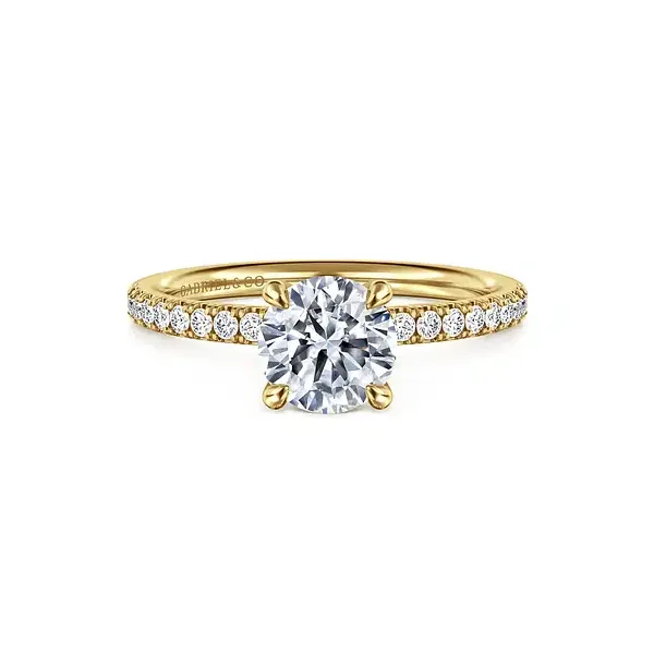 14K Yellow Gold Diamond Semi-Mount Ring Tipton's Fine Jewelry Lawton, OK