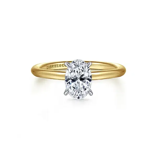 14K Two-Tone Diamond Semi-Mount Ring Tipton's Fine Jewelry Lawton, OK