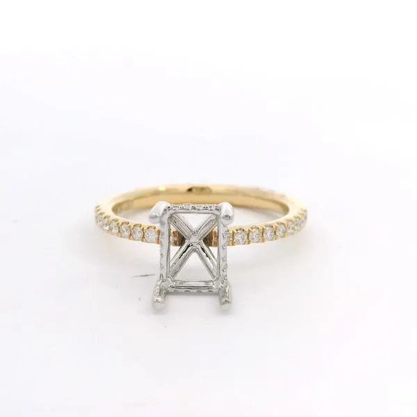 14Kt Yellow Gold Diamond Semi-Mount Ring Tipton's Fine Jewelry Lawton, OK