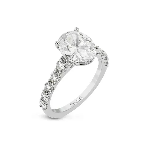 18K White Gold Diamond Semi-Mount Ring Tipton's Fine Jewelry Lawton, OK