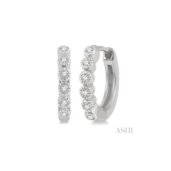 Diamond Petite Huggie Earrings Tipton's Fine Jewelry Lawton, OK