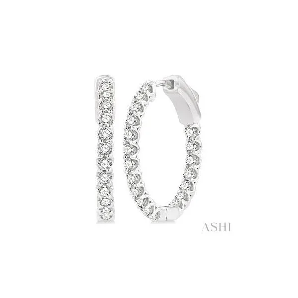 14K White Gold Diamond Earrings Tipton's Fine Jewelry Lawton, OK