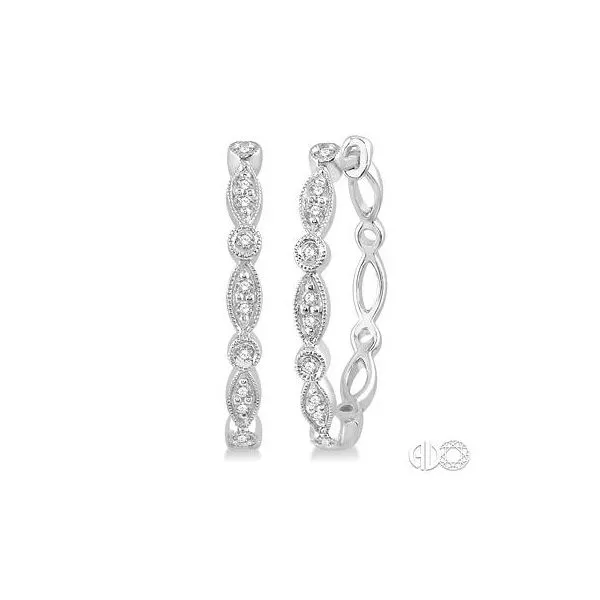 10K White Gold Diamond Earrings Tipton's Fine Jewelry Lawton, OK