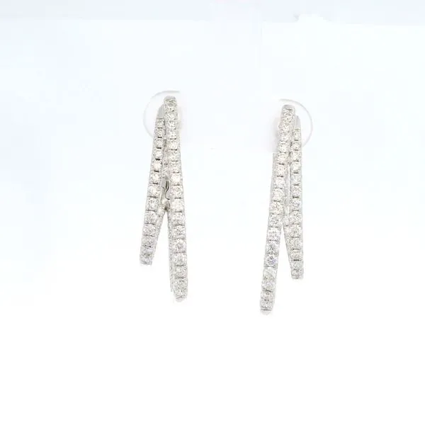 14K White Gold Diamond Earrings Tipton's Fine Jewelry Lawton, OK