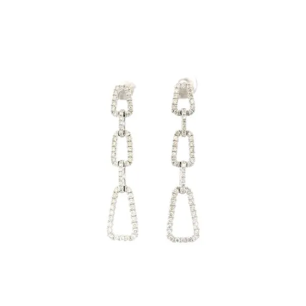 14K White Gold Diamond Earrings Tipton's Fine Jewelry Lawton, OK