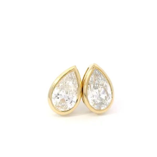 14K Yellow Gold Lab Grown Diamond Stud Earrings Tipton's Fine Jewelry Lawton, OK
