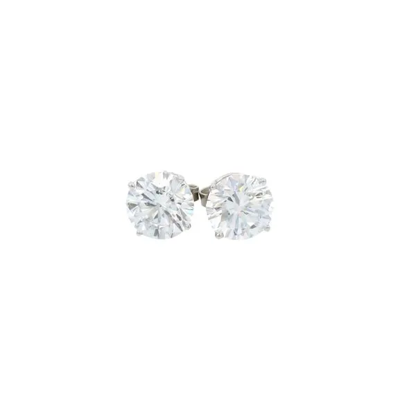 14K White Gold Lab Grown Diamond Stud Earrings Tipton's Fine Jewelry Lawton, OK