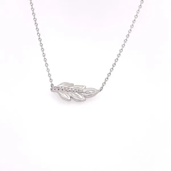 14K White Gold Diamond Pendant Tipton's Fine Jewelry Lawton, OK