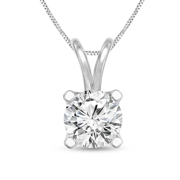 14K White Gold Diamond Pendant Tipton's Fine Jewelry Lawton, OK