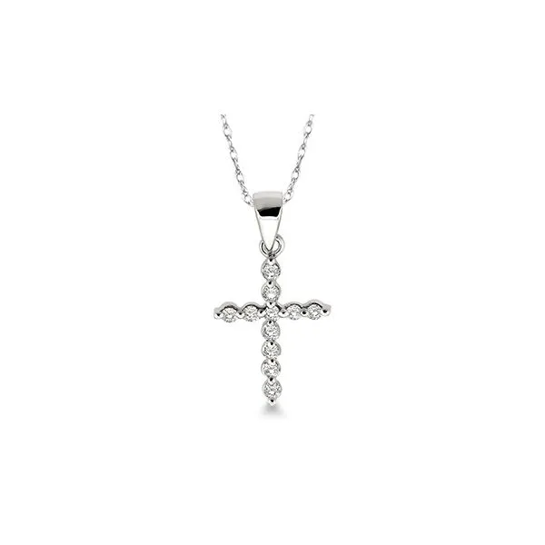 10K Yellow Gold Petite Cross Pendant Tipton's Fine Jewelry Lawton, OK