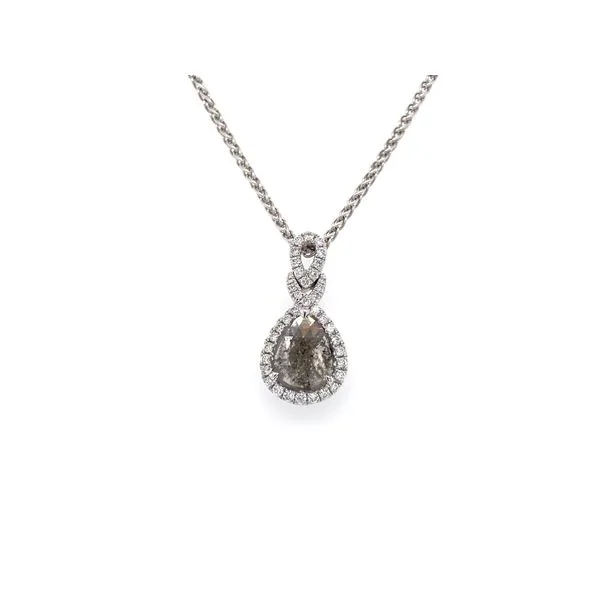 14K White Gold Diamond Pendant Tipton's Fine Jewelry Lawton, OK