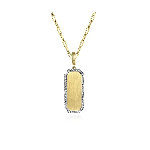 14K Yellow Gold Diamond Pendant Tipton's Fine Jewelry Lawton, OK