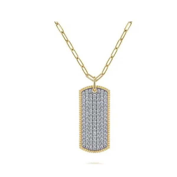 14K Yellow Gold Diamond Pendant Tipton's Fine Jewelry Lawton, OK
