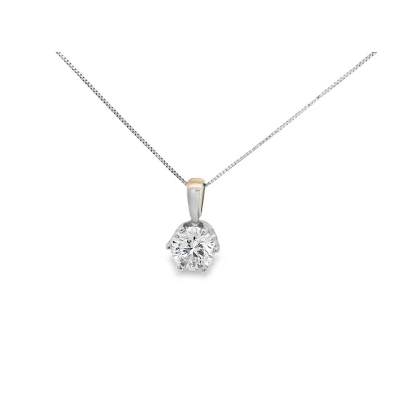 14K White Gold Diamond Pendant Tipton's Fine Jewelry Lawton, OK