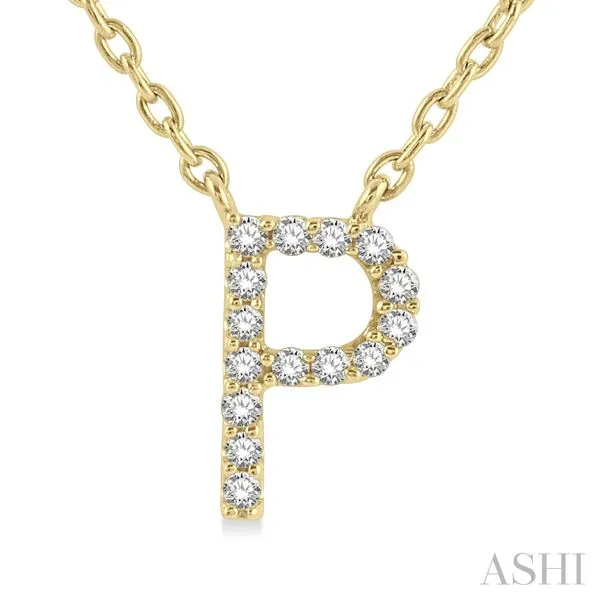 Diamond "P" Initial Pendant Tipton's Fine Jewelry Lawton, OK