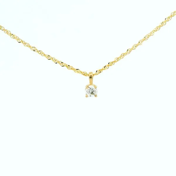 14Kt Yellow Gold Diamond Pendant Tipton's Fine Jewelry Lawton, OK