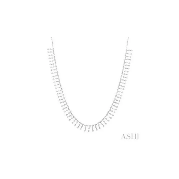 14K White Gold Diamond Necklace Tipton's Fine Jewelry Lawton, OK