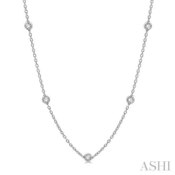 14K White Gold Diamond Necklace Tipton's Fine Jewelry Lawton, OK