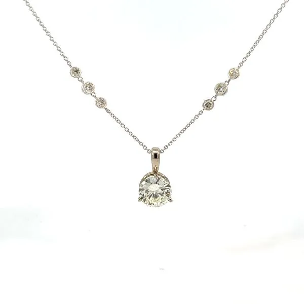 14K White Gold Diamond Necklace Tipton's Fine Jewelry Lawton, OK
