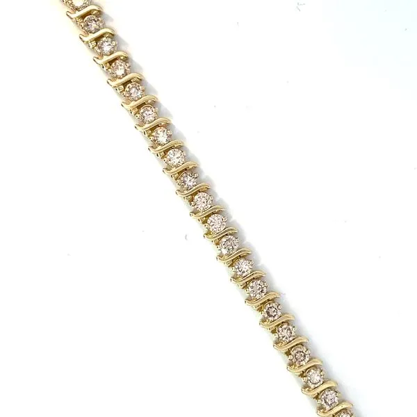 14K Yellow Gold Diamond Tennis Bracelet Tipton's Fine Jewelry Lawton, OK