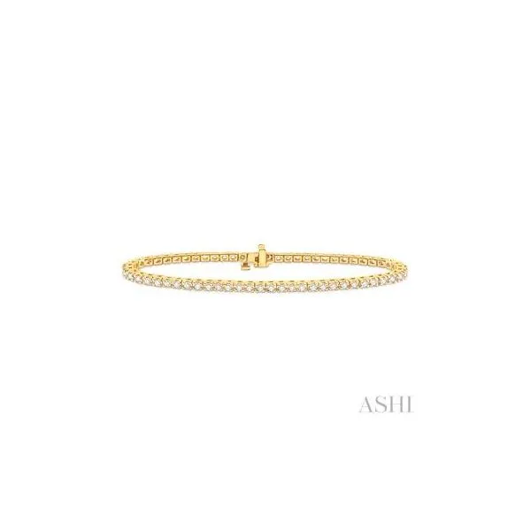 14K Yellow Gold Diamond Bracelet Tipton's Fine Jewelry Lawton, OK