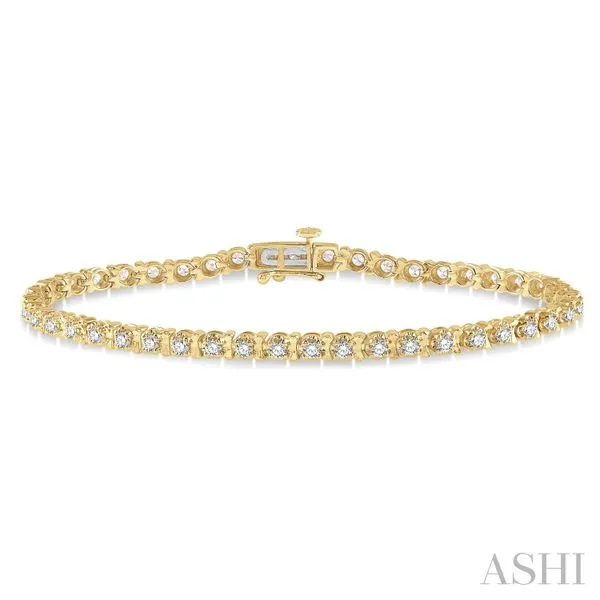 14K Yellow Gold Diamond Bracelet Tipton's Fine Jewelry Lawton, OK