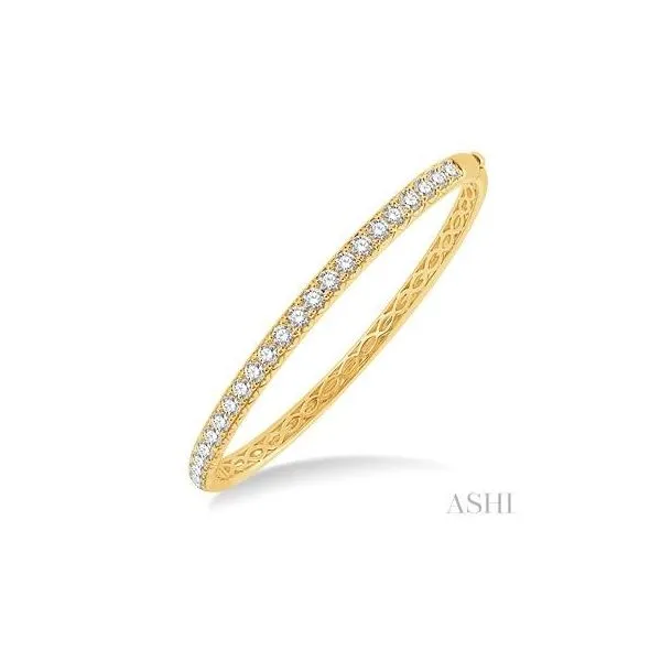 14K Yellow Gold Diamond Bangle Tipton's Fine Jewelry Lawton, OK
