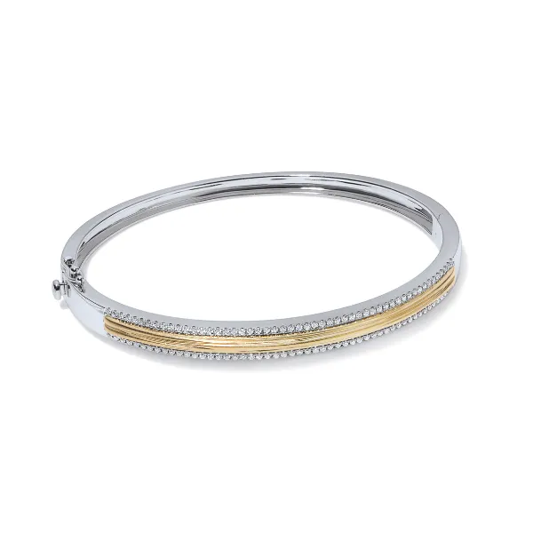 14K Two-Tone Diamond Bangle Tipton's Fine Jewelry Lawton, OK