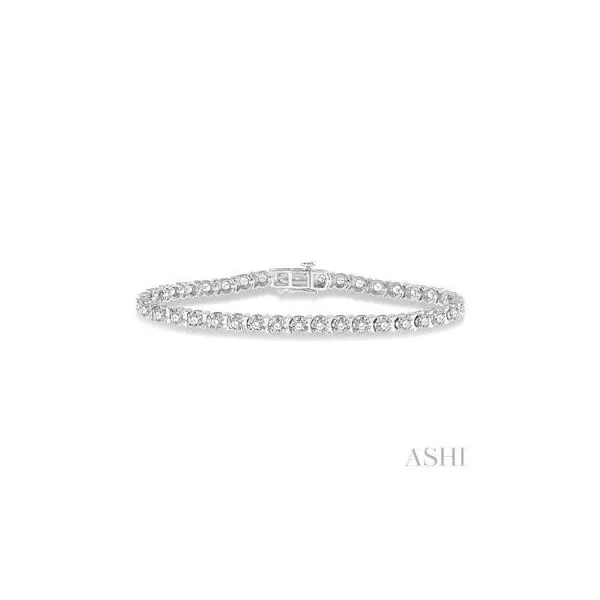 14K White Gold Diamond Tulip Bracelet Tipton's Fine Jewelry Lawton, OK