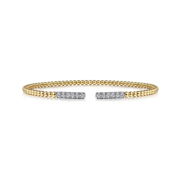 14K Yellow Gold Diamond Bujukan Bangle Tipton's Fine Jewelry Lawton, OK
