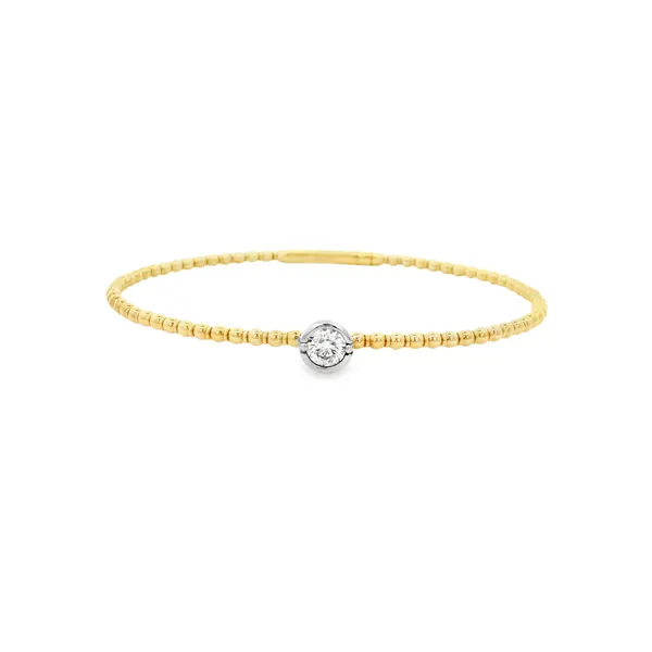 14K Yellow Gold Diamond Bangle Tipton's Fine Jewelry Lawton, OK