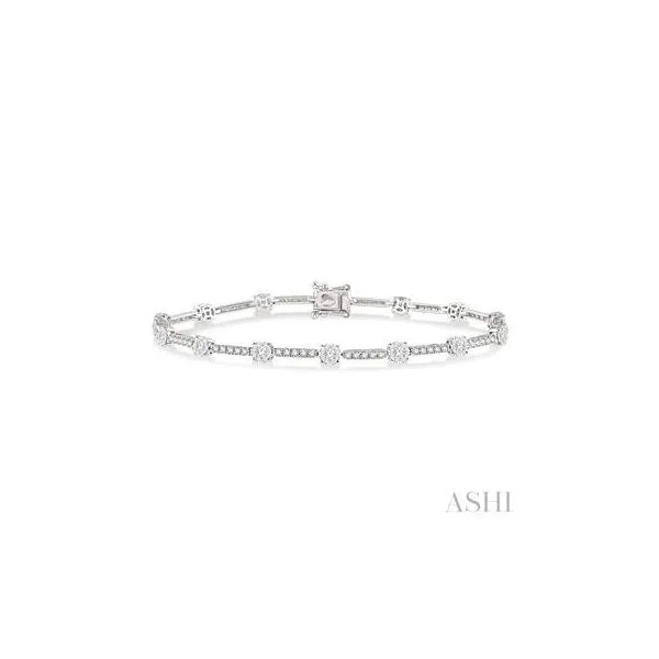 14K White Gold Diamond Bracelet Tipton's Fine Jewelry Lawton, OK