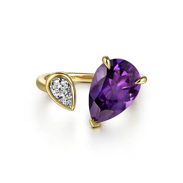 14K White Gold Ladies Colored Stone Ring Tipton's Fine Jewelry Lawton, OK