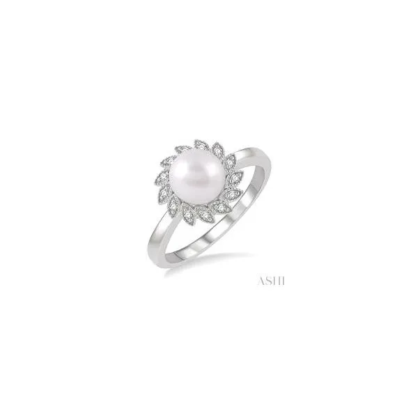 10K White Gold Pearl Ring Tipton's Fine Jewelry Lawton, OK