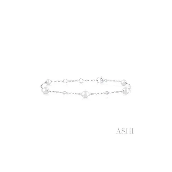 14K White Gold Pearl Bracelet Tipton's Fine Jewelry Lawton, OK