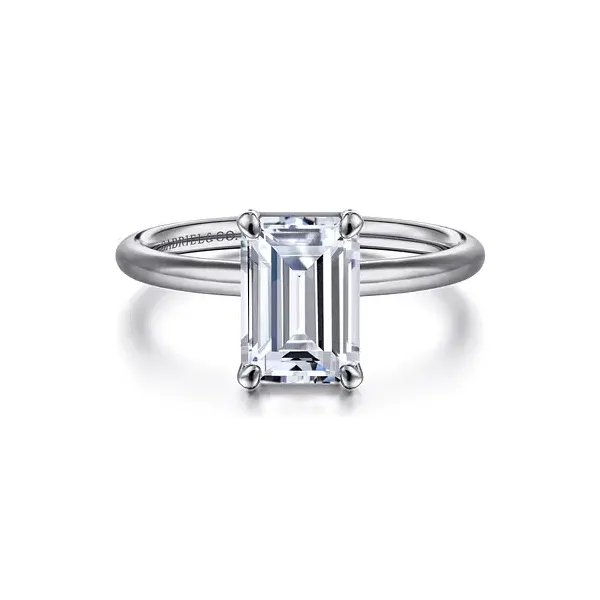 14K White Gold Emerald Semi-Mount Ring Tipton's Fine Jewelry Lawton, OK