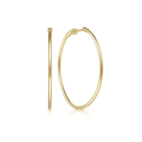 14K Yellow Gold Classic Hoop Earrings Tipton's Fine Jewelry Lawton, OK
