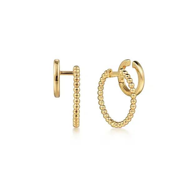 14K Yellow Gold Hoop & Ear Cuff Earrings Tipton's Fine Jewelry Lawton, OK
