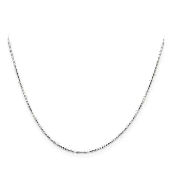14K White Gold Baby Box Chain Necklace Tipton's Fine Jewelry Lawton, OK