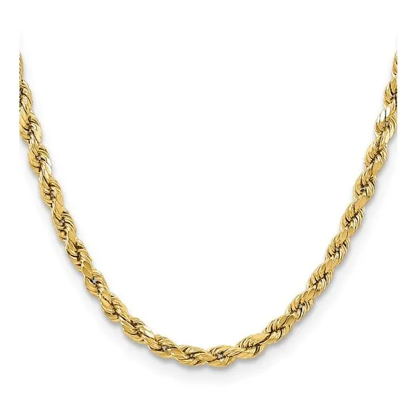 14Kt Yellow Gold Lightweight Rope Chain Tipton's Fine Jewelry Lawton, OK