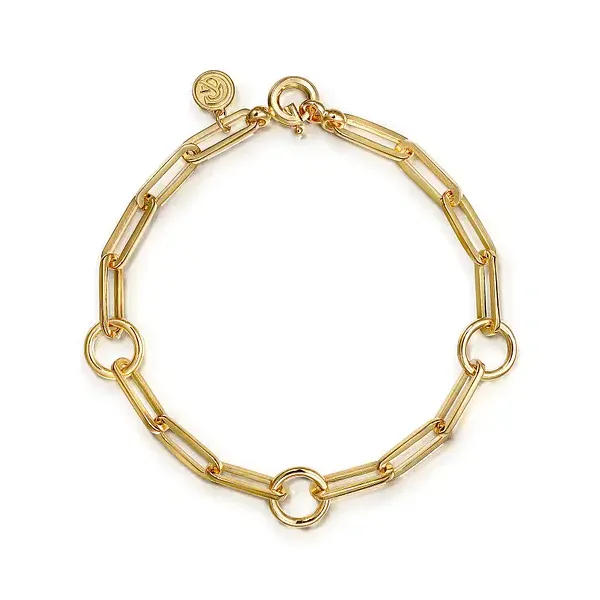 14K Yellow Gold Link Chain Bracelet Tipton's Fine Jewelry Lawton, OK