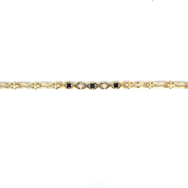 14KT XOXO Sapphire and Diamond Bracelet Tipton's Fine Jewelry Lawton, OK