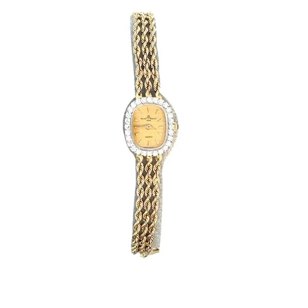 Ladies 14K Yellow Gold Baume and Mercier Diamond Watch Tipton's Fine Jewelry Lawton, OK