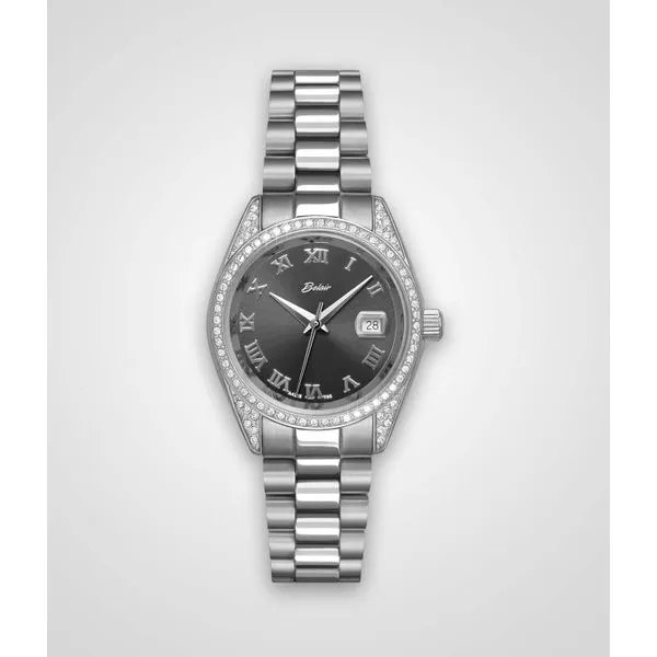 Ladies Stainless Steel 10ATM Water Resistant Watch with Swarovski Crystals Tipton's Fine Jewelry Lawton, OK