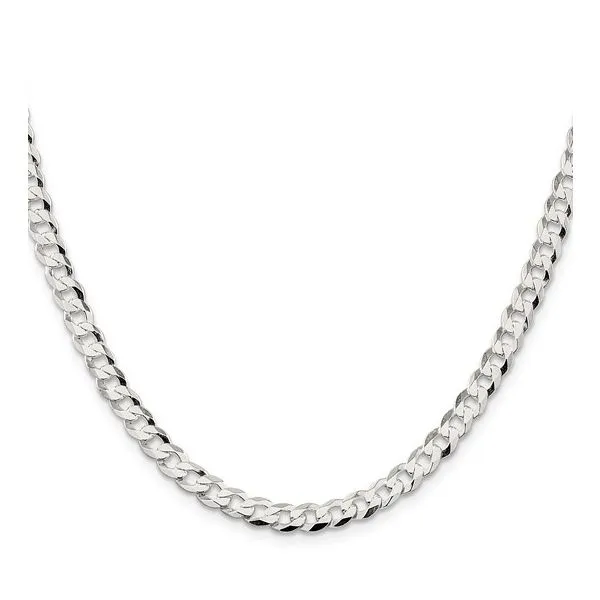 Leslie's Sterling Silver 5.75mm Flat Curb Chain Tipton's Fine Jewelry Lawton, OK